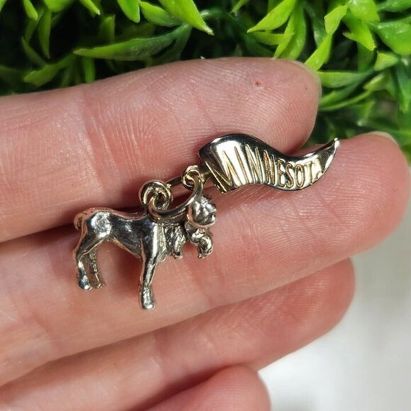 925 Sterling Silver Minnesota Charm - Picture 1 of 2
